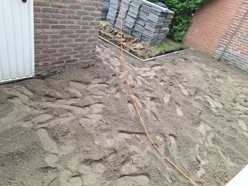 Grondwerken - voorbereiding oprit